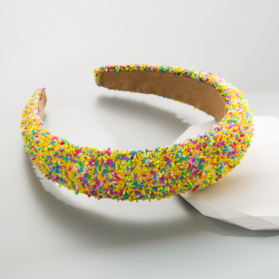 Wholesale Heming headband sponge wide brim headband